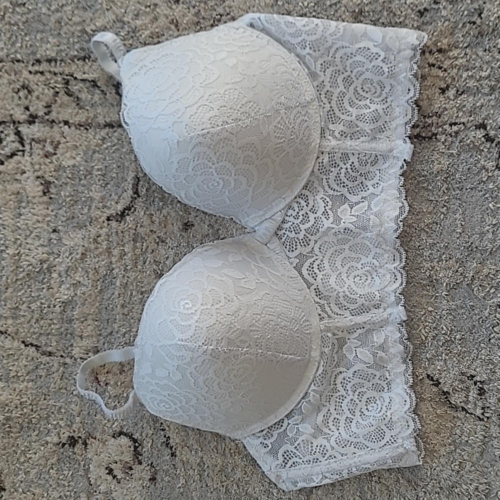 NWOT DAISY FUENTES 36C LACY BRA